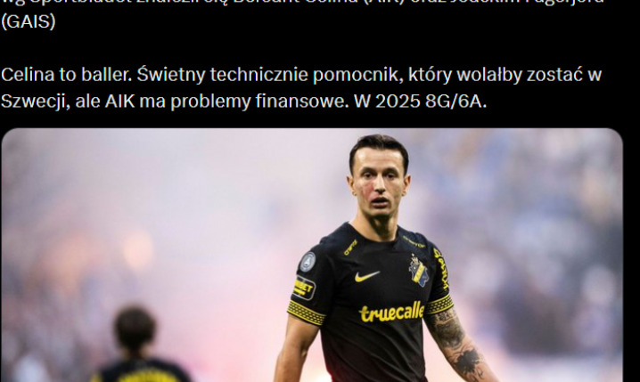 HIT! Legia szuka wzmocnień w Szwecji i chce... BYŁEGO PIŁKARZA MANCHESTERU CITY!